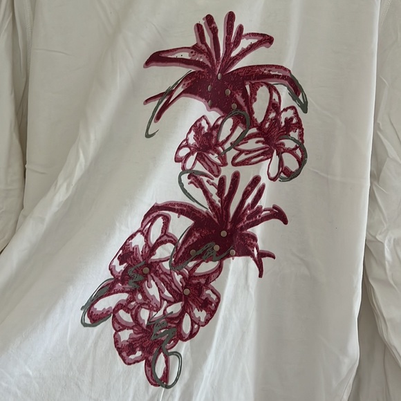 ▫️ARCHITECT: Women’s white long sleeve top w/design, size 3X, preowned▫️ - Picture 6 of 10